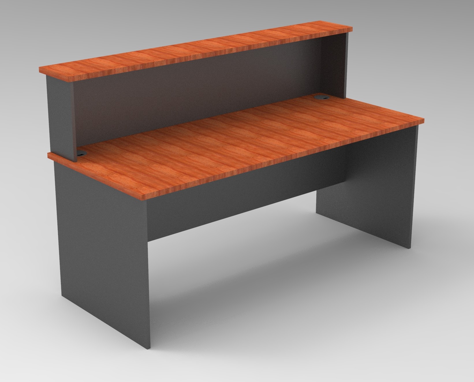 Rapid Worker Straight Desk - With Reception Hob